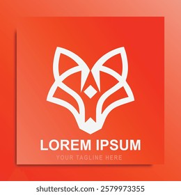 Fox Head with an Elegant Shape. This logo was created with the concept of a fox head. looks simple, minimalist, modern, elegant. Very suitable for technology, sports, fitness, mascots, automotive, etc