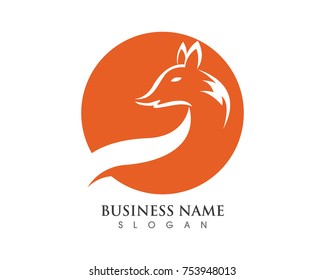 Fox head fire logo and symbols