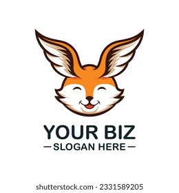 Fox Head with Flying wings, suitable for tour and travel business