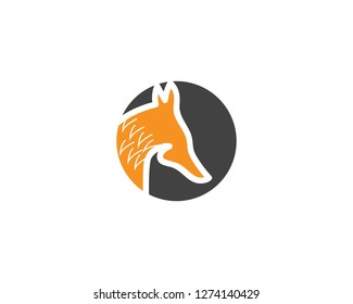 Fox head icon vector illustration