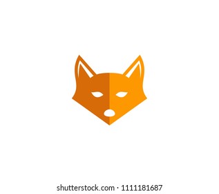 Fox Face Head Logo Stock Vector (Royalty Free) 1281161092 | Shutterstock