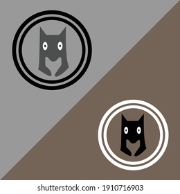 Fox head logo for any buisness or commercial use