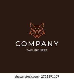 Fox head logo with clean lines conveying intelligence, agility, and charm.