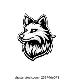 Fox Head Logo Concept. Elegant and Modern Vector Template