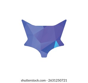 Fox Head Logo Design. Sporty Simple Wolf Head Logo, abstract fox logo, abstract logo, polyart 