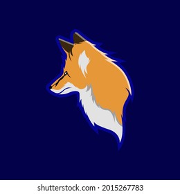 Fox head logo design, suitable for gamer logo