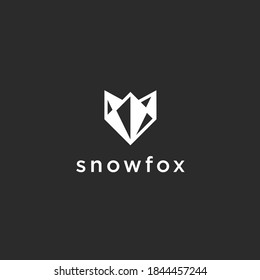 fox head logo design vector illustration