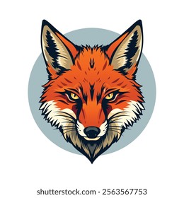 Fox Head Logo Emblem Vector Art