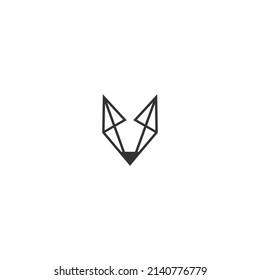 fox head logo and icon