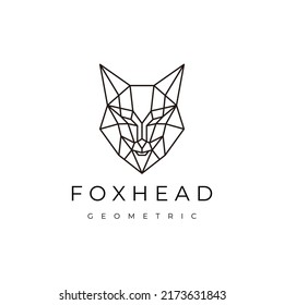 Plantilla de diseño de iconos del logotipo de la cabeza de Fox