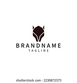 Fox head logo icon design template