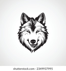 Fox head logo icon, fox face vector Illustration	
