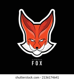 Das Fuchskopflogo ist perfekt für die Teams von Premium Vector