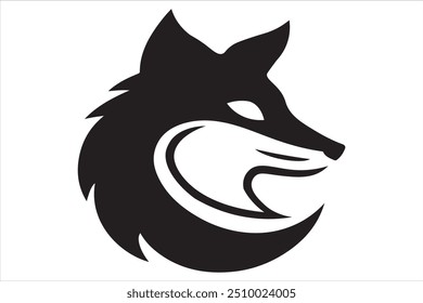 Fox Head Logo silhouette vector design