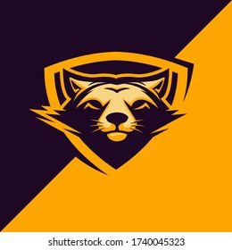 Lion Emblem Esport Mascot Logo Stock Vector (Royalty Free) 1378913003