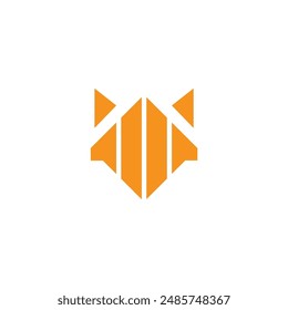 fox head logo vector design