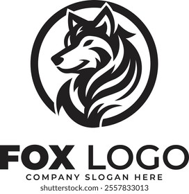 Fox Head Logo Vector Design