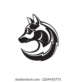 fox head logo vector illustration
