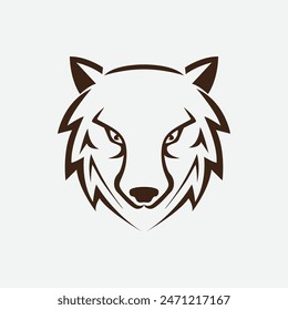 Fox Head Logo Vector Illustration