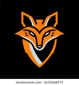 fox head logo,fox head vector isolated on transparent background