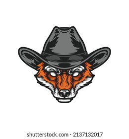 Fox Head Mascot Design Vector