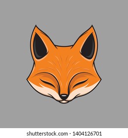 Fox Head Mascot Icon Vector