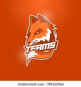 Fox Head Mascot Logo