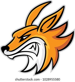 Fox Head Mascot, Vector Illustration