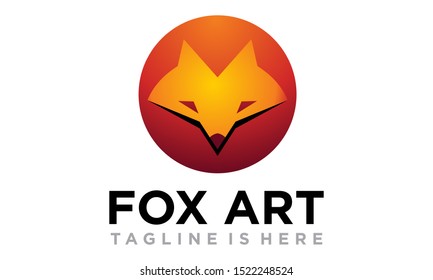 Fox head mascot vector illustration
