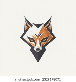 fox head shaped vector,logo vector,concept design