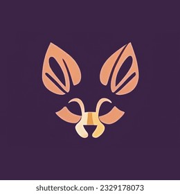 fox head shaped vector,logo vector,concept design