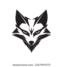 Fox Head silhouette Logo EPS file