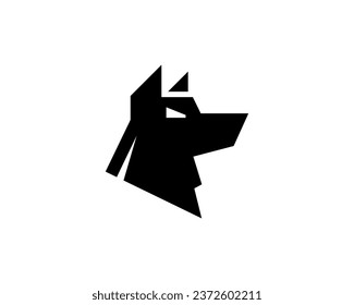 Fox head solid logo and symbol