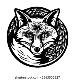 Fox Head Vector Design EPS
