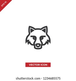 Fox head vector icon