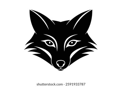 A fox head vector illustration 