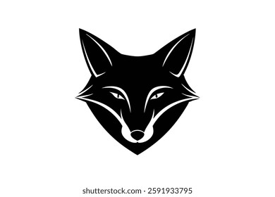A fox head vector illustration 