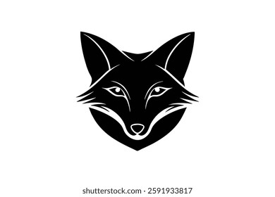 A fox head vector illustration 