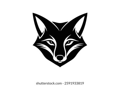 A fox head vector illustration 