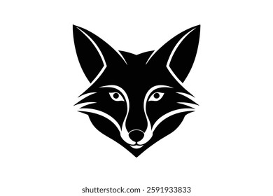 A fox head vector illustration 