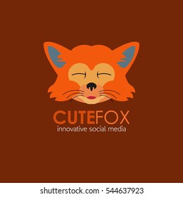 Fox head Vector Illustration. Illustration of fox head cartoon style
