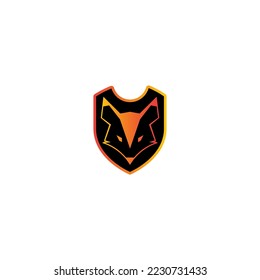 fox head vector illustration for icon,symbol or logo. fox template logo