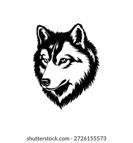  Ilustración vectorial de cabeza de zorro, retrato de animales salvajes arte de línea en blanco y negro