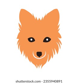 Fox head vector logo template concept illustration.Wilde animal predator graphic sign.Graphic design element.Fox silhouette isolated on white background vector illustration. Fox head vector graphic...