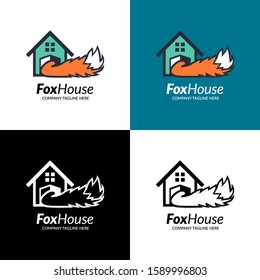 Fox House Vector Logo Template