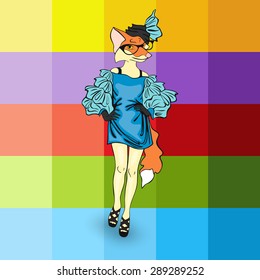 fox in human form Animals as people fashion beauty