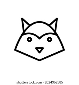fox icon animal vector for your design