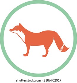 Fox icon design, vector logo
