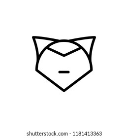 a fox icon. Element of autumn icon for mobile concept and web apps. Thin line a fox icon can be used for web and mobile