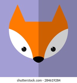Fox icon great for any use. Vector EPS10.